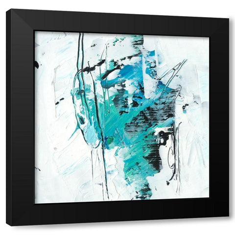 Kinetic Form III Black Modern Wood Framed Art Print with Double Matting by Harper, Ethan