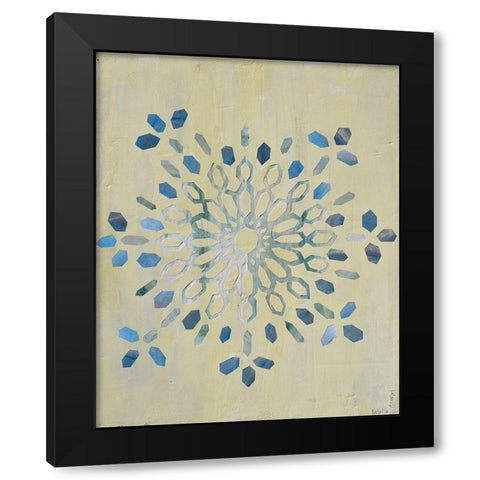Star Mandala I Black Modern Wood Framed Art Print with Double Matting by Avondet, Natalie