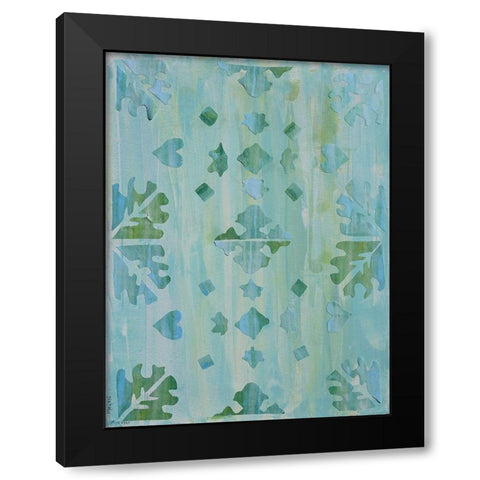 Teal Morocco I Black Modern Wood Framed Art Print with Double Matting by Avondet, Natalie