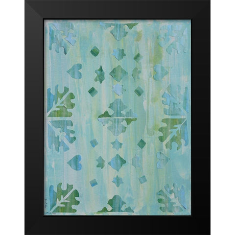 Teal Morocco I Black Modern Wood Framed Art Print by Avondet, Natalie