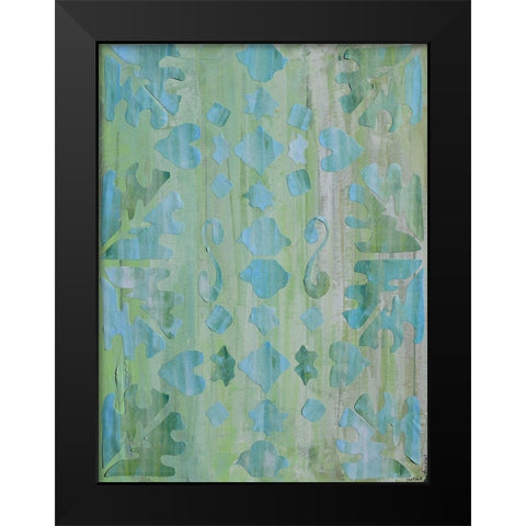 Teal Morocco II Black Modern Wood Framed Art Print by Avondet, Natalie