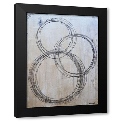 Circular I Black Modern Wood Framed Art Print by Avondet, Natalie