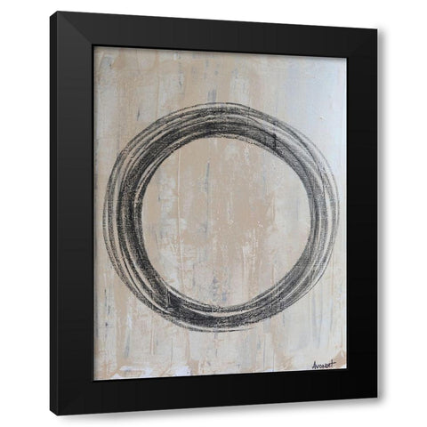 Circular II Black Modern Wood Framed Art Print by Avondet, Natalie