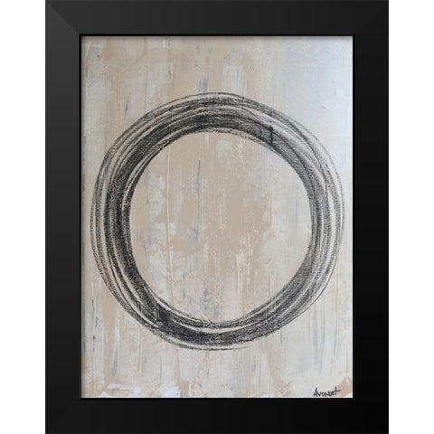 Circular II Black Modern Wood Framed Art Print by Avondet, Natalie