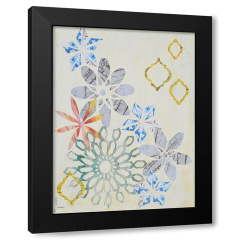 Mandala Arrangement I Black Modern Wood Framed Art Print by Avondet, Natalie