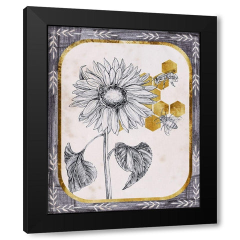 Pursue Sweetness V Black Modern Wood Framed Art Print with Double Matting by Wang, Melissa