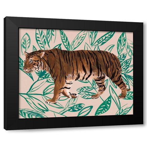 Tigre de Siberie II Black Modern Wood Framed Art Print by Wang, Melissa