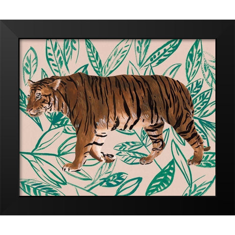 Tigre de Siberie II Black Modern Wood Framed Art Print by Wang, Melissa