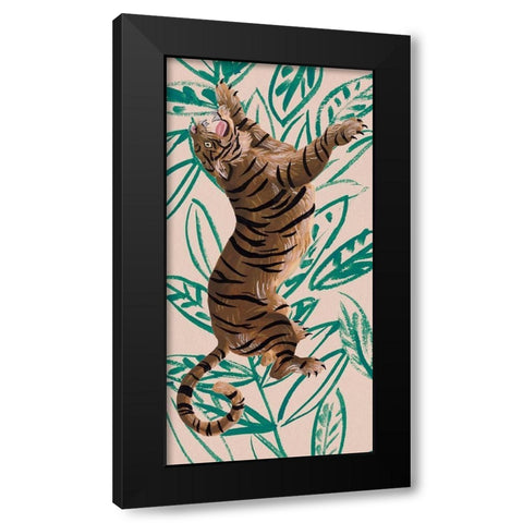 Tigre de Siberie III Black Modern Wood Framed Art Print with Double Matting by Wang, Melissa