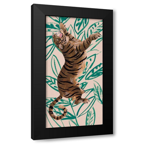 Tigre de Siberie III Black Modern Wood Framed Art Print by Wang, Melissa