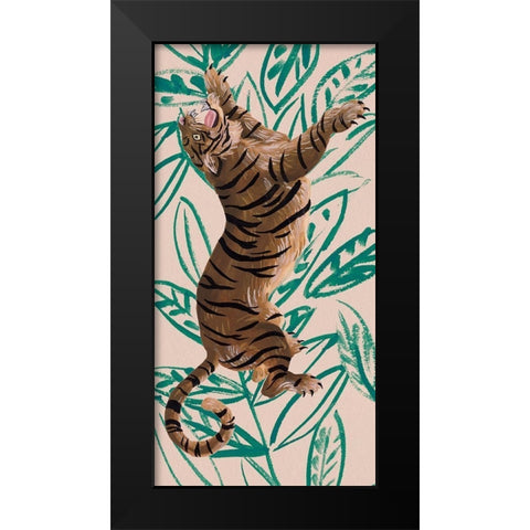 Tigre de Siberie III Black Modern Wood Framed Art Print by Wang, Melissa