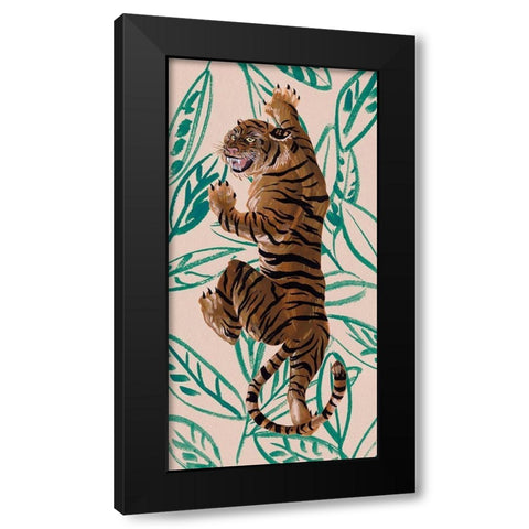 Tigre de Siberie IV Black Modern Wood Framed Art Print by Wang, Melissa