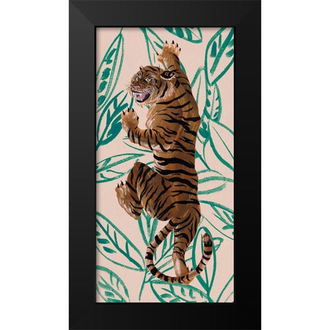 Tigre de Siberie IV Black Modern Wood Framed Art Print by Wang, Melissa