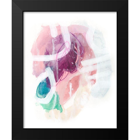 Crystalline Intersection II Black Modern Wood Framed Art Print by Vess, June Erica