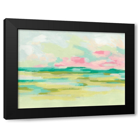 Marsh Morning I Black Modern Wood Framed Art Print with Double Matting by Vess, June Erica