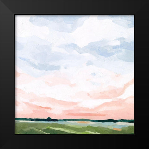 Pink Morning Horizon I Black Modern Wood Framed Art Print by Scarvey, Emma