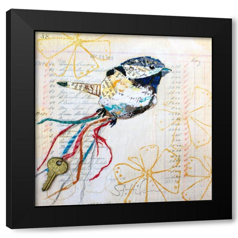 Happy Bird III Black Modern Wood Framed Art Print by St. Hilaire, Elizabeth