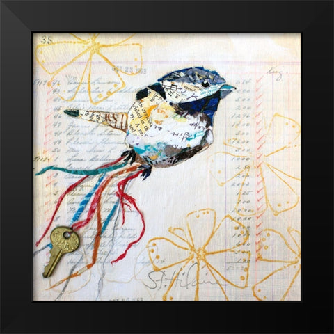 Happy Bird III Black Modern Wood Framed Art Print by St. Hilaire, Elizabeth