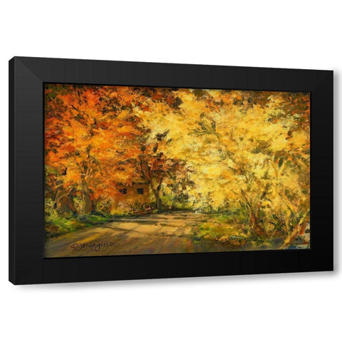 Canyon Road Black Modern Wood Framed Art Print by Kiggins, Debbie