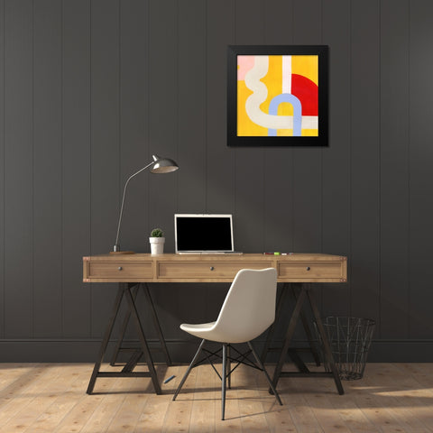 Getting Along I Black Modern Wood Framed Art Print by Popp, Grace