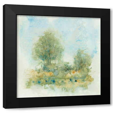 Fluid Landscape II Black Modern Wood Framed Art Print with Double Matting by OToole, Tim