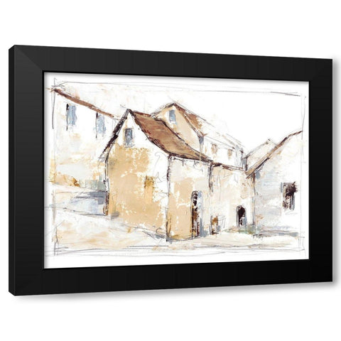 Quiet Streets I Black Modern Wood Framed Art Print with Double Matting by Harper, Ethan