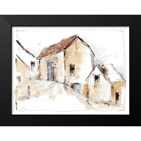 Quiet Streets II Black Modern Wood Framed Art Print by Harper, Ethan