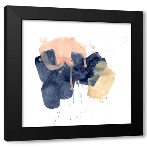 Earthtone Gesture II Black Modern Wood Framed Art Print with Double Matting by Vess, June Erica