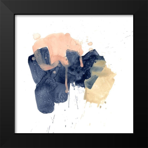 Earthtone Gesture II Black Modern Wood Framed Art Print by Vess, June Erica