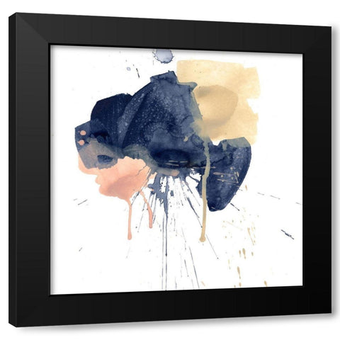 Earthtone Gesture III Black Modern Wood Framed Art Print by Vess, June Erica