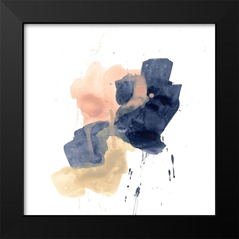 Earthtone Gesture IV Black Modern Wood Framed Art Print by Vess, June Erica