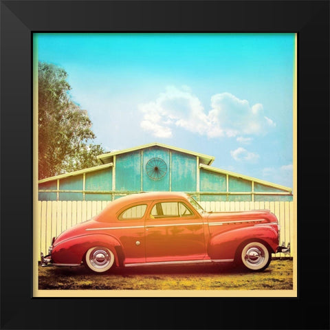 Vintage Ride II Black Modern Wood Framed Art Print by Brown, Thomas