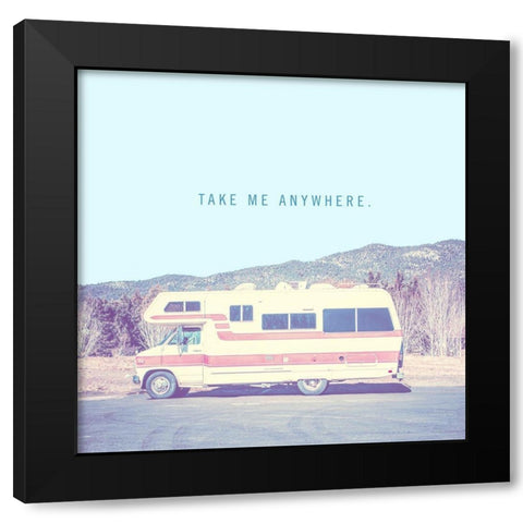 Vintage Ride III Black Modern Wood Framed Art Print with Double Matting by Brown, Thomas