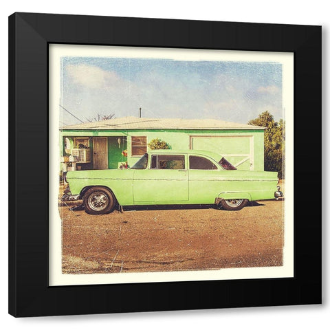 Vintage Ride IV Black Modern Wood Framed Art Print by Brown, Thomas