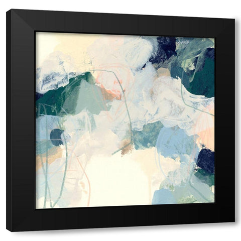 Cloud Gesture II Black Modern Wood Framed Art Print by Vess, June Erica