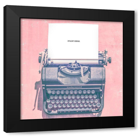 Vintage Office VII Black Modern Wood Framed Art Print by Brown, Thomas