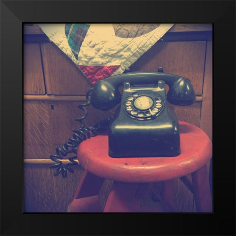 Vintage Office XIII Black Modern Wood Framed Art Print by Brown, Thomas