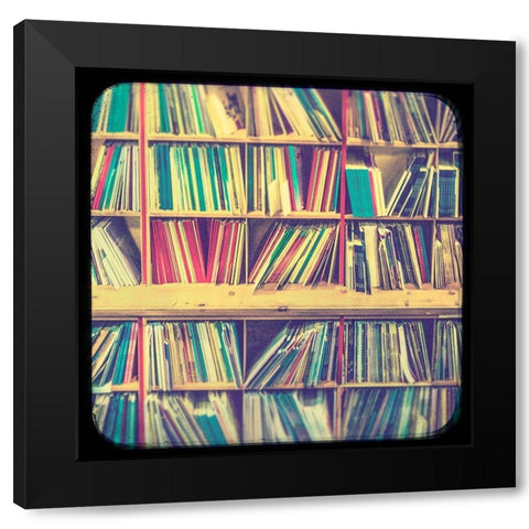 Vintage Office XIV Black Modern Wood Framed Art Print by Brown, Thomas