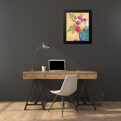 Look on the Bright Side I Black Modern Wood Framed Art Print by Reynolds, Jade