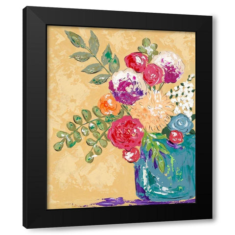Look on the Bright Side I Black Modern Wood Framed Art Print with Double Matting by Reynolds, Jade
