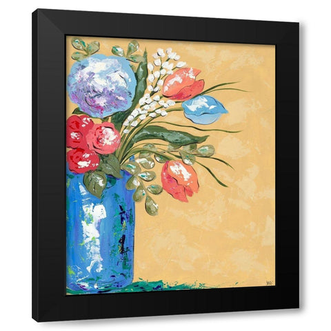 Look on the Bright Side II Black Modern Wood Framed Art Print by Reynolds, Jade