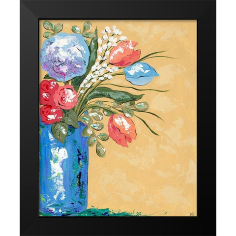 Look on the Bright Side II Black Modern Wood Framed Art Print by Reynolds, Jade