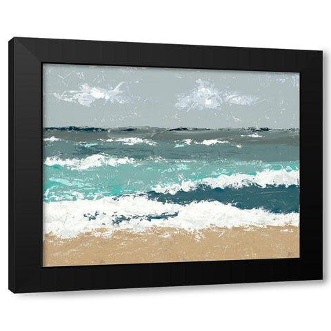 The Breakers I Black Modern Wood Framed Art Print by Reynolds, Jade