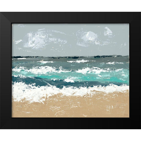 The Breakers II Black Modern Wood Framed Art Print by Reynolds, Jade