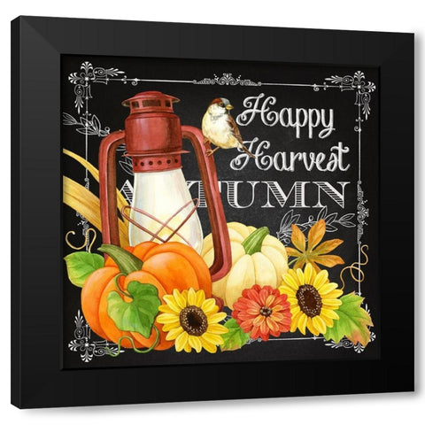 Harvest Greetings IV Black Modern Wood Framed Art Print by Maday, Jane