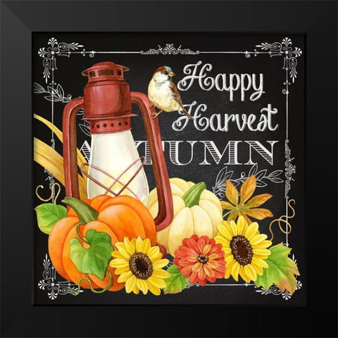 Harvest Greetings IV Black Modern Wood Framed Art Print by Maday, Jane