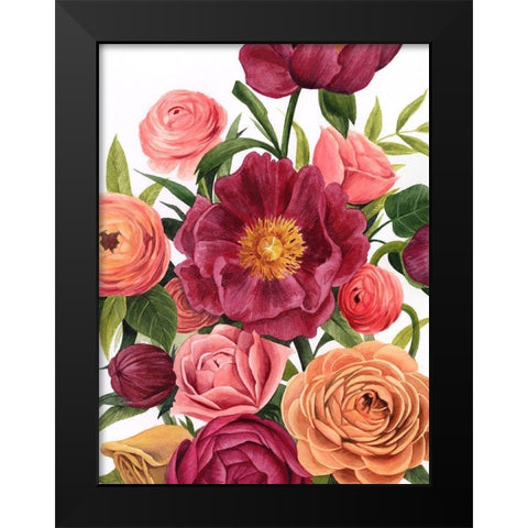 Balmy Blooms II Black Modern Wood Framed Art Print by Popp, Grace