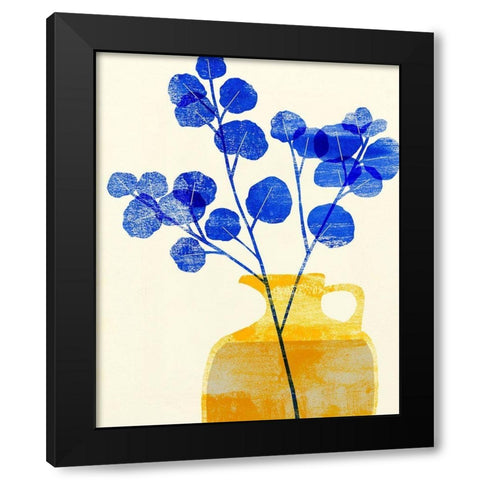 Florero Amarillo IV Black Modern Wood Framed Art Print by Wang, Melissa