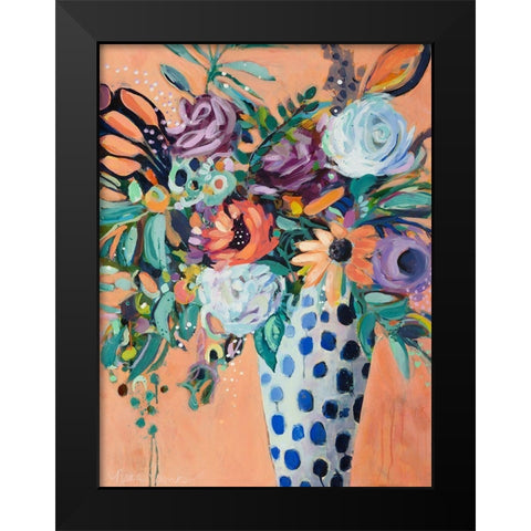 Blooming in Sunshine II Black Modern Wood Framed Art Print by Ramos, Nina