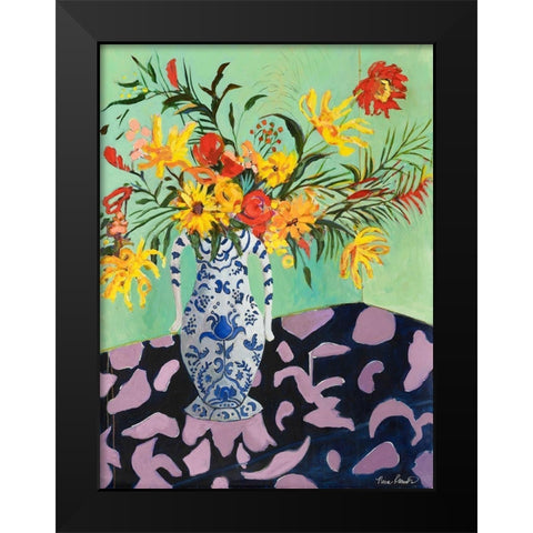 Blooming in Sunshine IV Black Modern Wood Framed Art Print by Ramos, Nina
